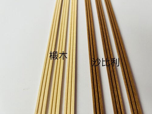 6分12分实木手工线条腰线娃屋门窗装饰椴木沙比利1-0.3厘米
