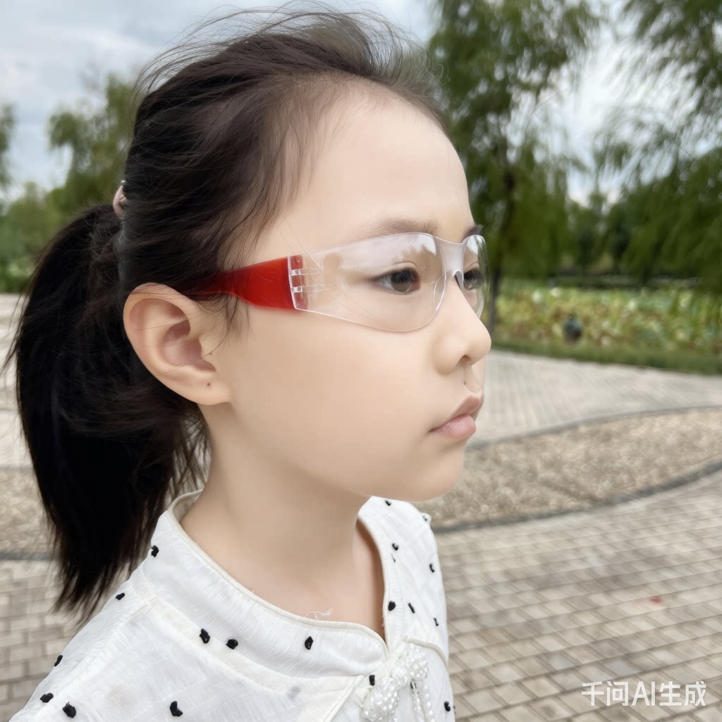 儿童防护眼镜透明框护目镜户外小框眼镜安全镜玩水枪泼水节打水仗