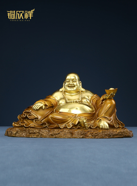 铜新乡黄铜弥勒铜像装饰大肚笑佛大型弥勒家装开礼装饰