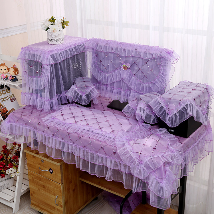 蕾丝台式电脑罩电脑打印机罩套27寸32寸防尘罩一体机液晶桌布包邮|ruв категории домашний ткань, пылезащитный защитного покрытия, Компьютер, капот - от Buy2taobao.com для оказания профессиональной услуги покупки агента Taobao