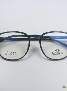 新货超轻塑钢ULTEM复古方圆框显脸小男女近视眼镜框眼镜架9011