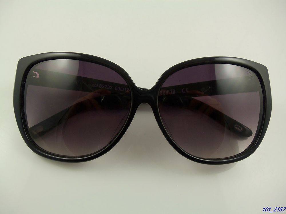 外贸正品  高档板材大框太阳眼镜 墨镜 亮黑色 ECK82233