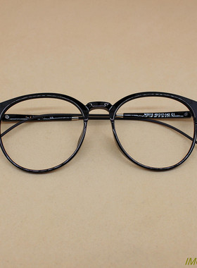 超轻钨钛塑钢ULTEM 文艺复古圆框近视眼镜框 光学眼镜架 5色 3015