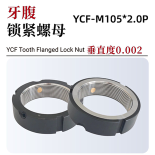 2.0牙腹锁定F型精密锁紧螺母精密机械设备锁紧螺母防松止 M105