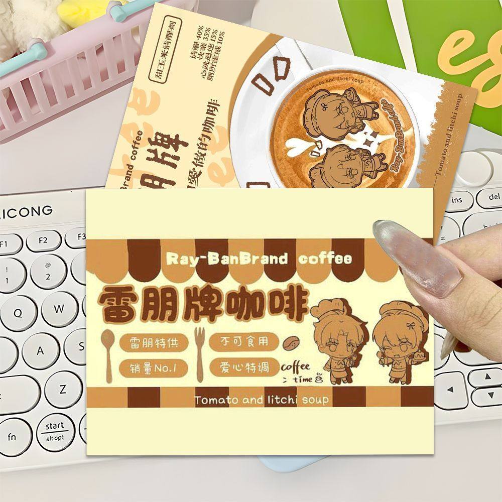 甜玉米专属】雷朋牌咖啡拍立得小卡趣味卡通创意梓渝田栩宁物料