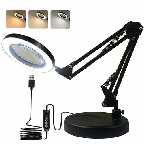 台式焊接雕刻折叠灯放大镜