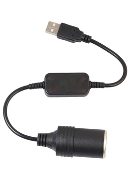 车载USB转接头12v转5v电源转换器点烟器插口汽车用充电宝供电接口