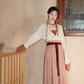 谜阿凰雾粉仿花罗汉服半身裙女小个子春夏改良国风日常百搭通勤款