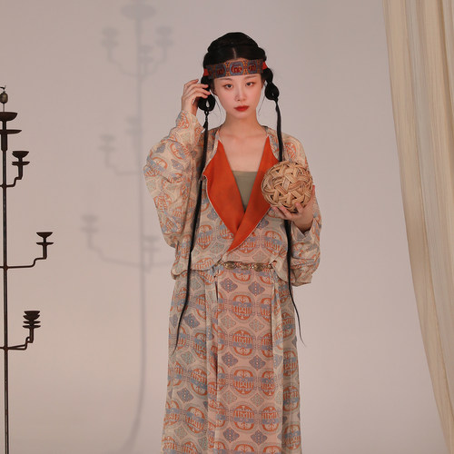 谜阿凰日常复原汉服连衣裙新中式