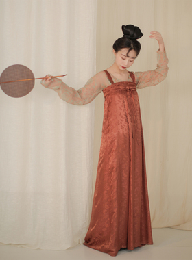 谜阿凰【圣火令真丝里衣】复原唐制印花汉服桑蚕丝真丝春夏女上衣