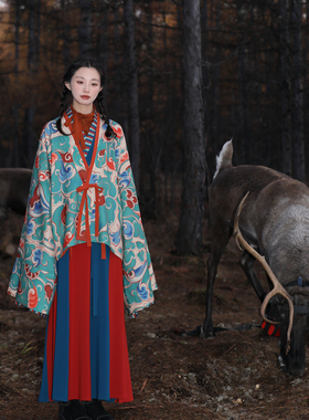 谜阿凰【四时吉祥】晋制褶衣原创设计复原汉服女款上衣秋冬外套