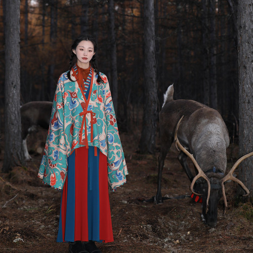 谜阿凰晋制褶衣原创设计复原汉服