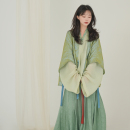 谜阿凰【青漾】明制日常汉服短袖对穿交春夏成人女款长袖上衣新款