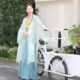 谜阿凰 日常通勤汉服女 新款 清欢薄荷绿直领长衫 宋褙子2025夏季