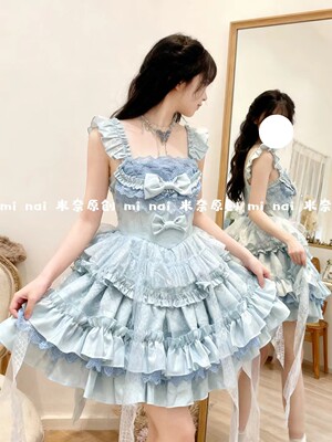 2026洛丽塔女古早doll感绿色甜美可爱洋装JSK公主裙Lolita连衣裙