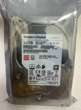 西数10T硬盘 WUS721010ALE6L4 监控硬盘企业机械空气盘10TB HC330