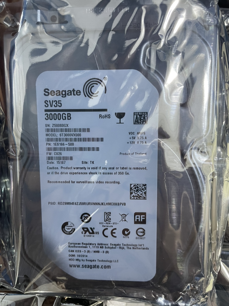 希捷 3T 监控硬盘3TB 机械硬盘ST3000VX000 Vm002 ST3000NM0005 电脑硬件/显示器/电脑周边 机械硬盘 原图主图