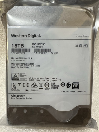 18T硬盘硬盘西数WUH721818ALE6L4