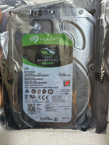 希捷酷鱼6T8T机械硬盘SATA监控