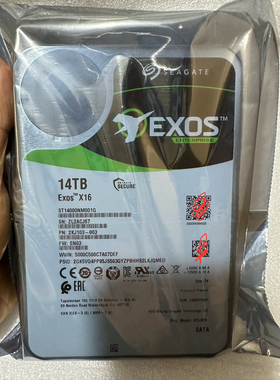 希捷 14T硬盘 14TB X16 银河 EXOS X16机械监控硬盘ST14000NM001G