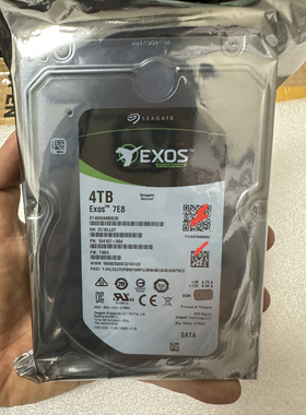 希捷4T银河 4TB EXOS 7E8 7E10监控硬盘企业 ST4000NM0035 0024B