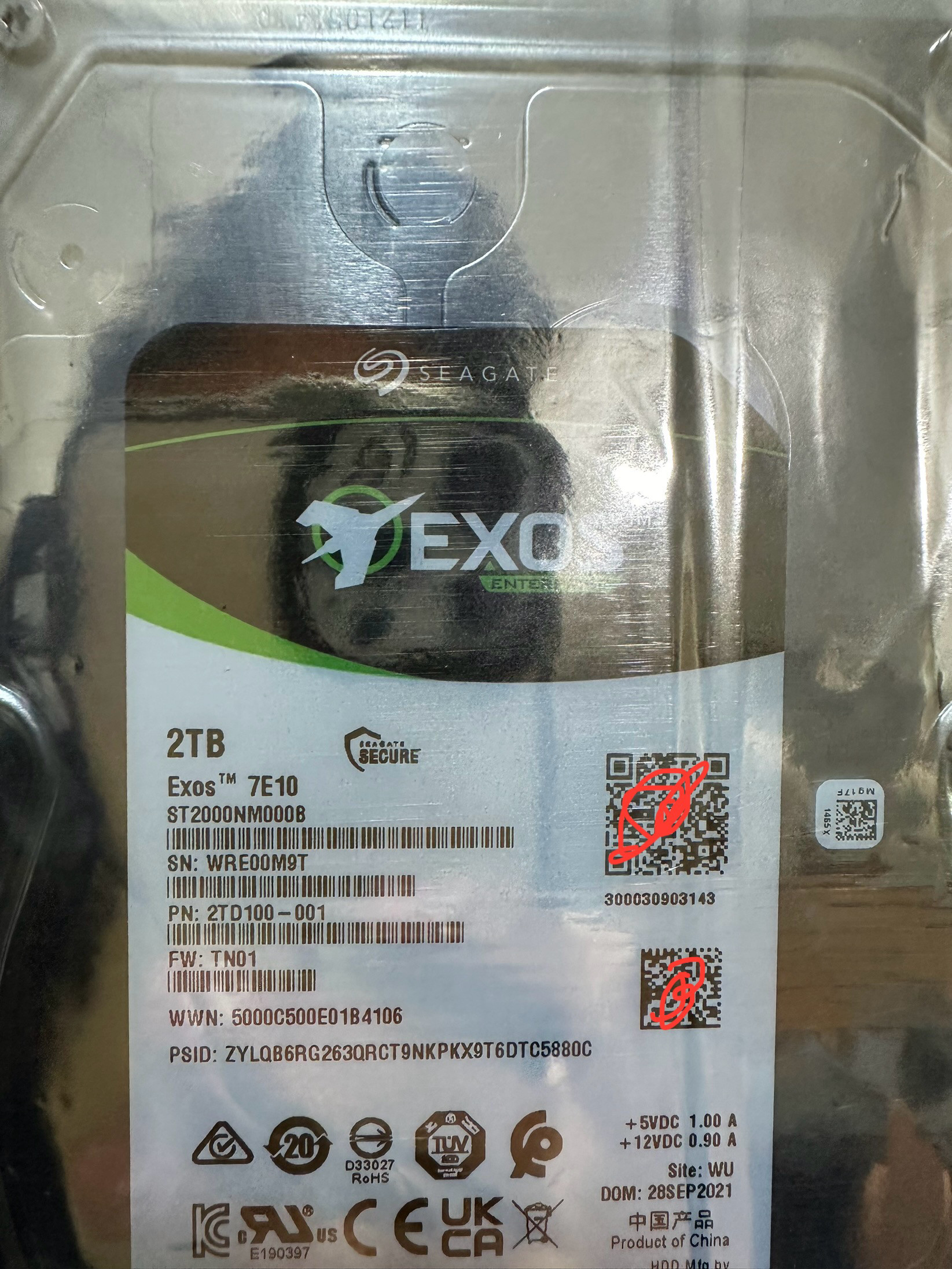 2T7E10银河企业级机械硬盘希捷图片