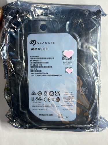 希捷 6T监控硬盘ST6000VM002机械硬盘NAS大华录像机盘ST6000VM000