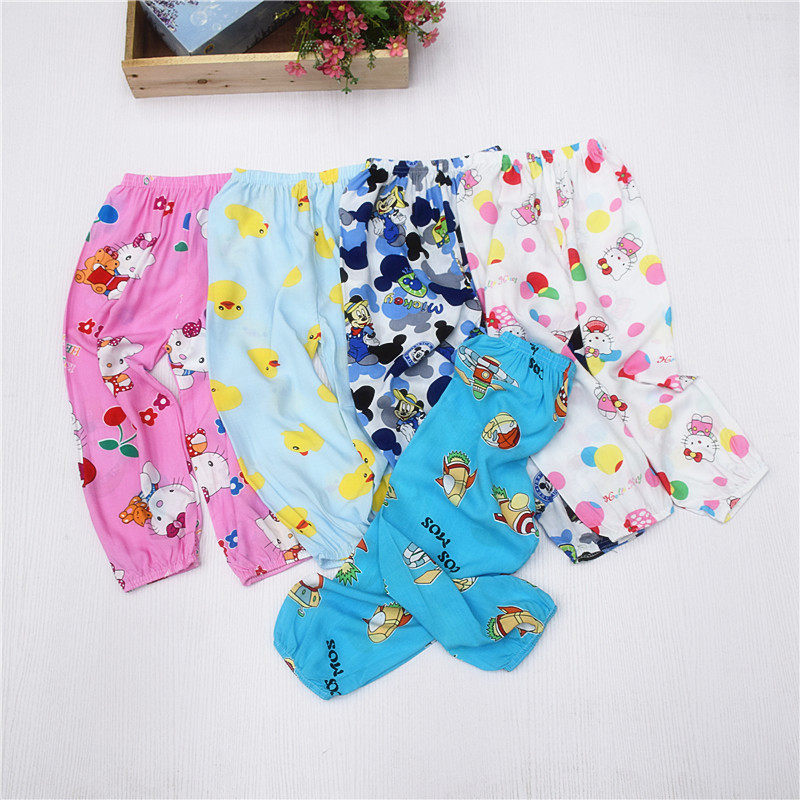 Cotton silk Artificial cotton printing Children's pajamas trousers air conditioner Knickers Boy girl Mosquito control 4-2in the Children/Baby/Family fitted , Children tracksuit , Slacks/Pajamas  category - from Buy2taobao.com to provide professional Taobao agent buy service