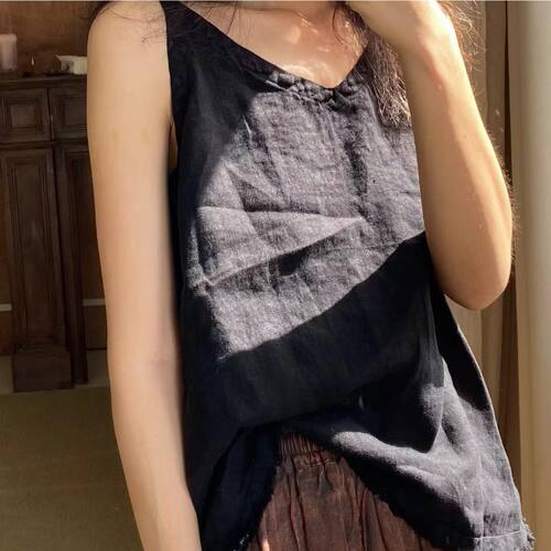肖肖分享 可以外穿的优雅深v吊带111