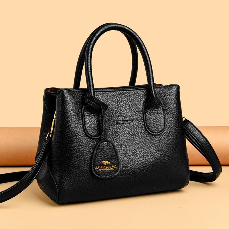 2025新款时尚百搭真皮女包大容量