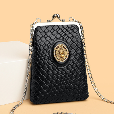 2025新款链条手机包百搭真皮百搭