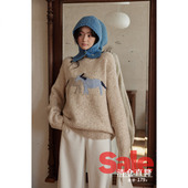 韩系针织衫 冬季 气质独特漂亮小个子燕麦小马套头毛衣 清仓秒杀