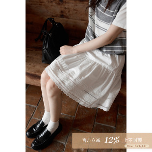 夕蒙2026新款 韩系气质裙子小个子独特绝美巨好看白色半身裙女 春季