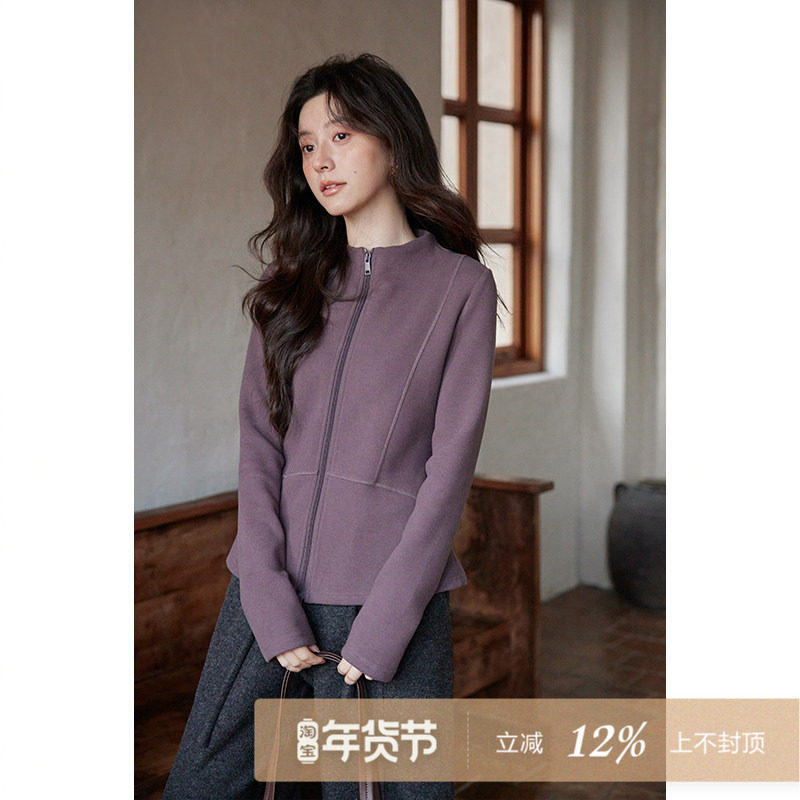 夕蒙2025新款冬季韩系高级感可外穿打底衫修身小个子拉链长袖t恤