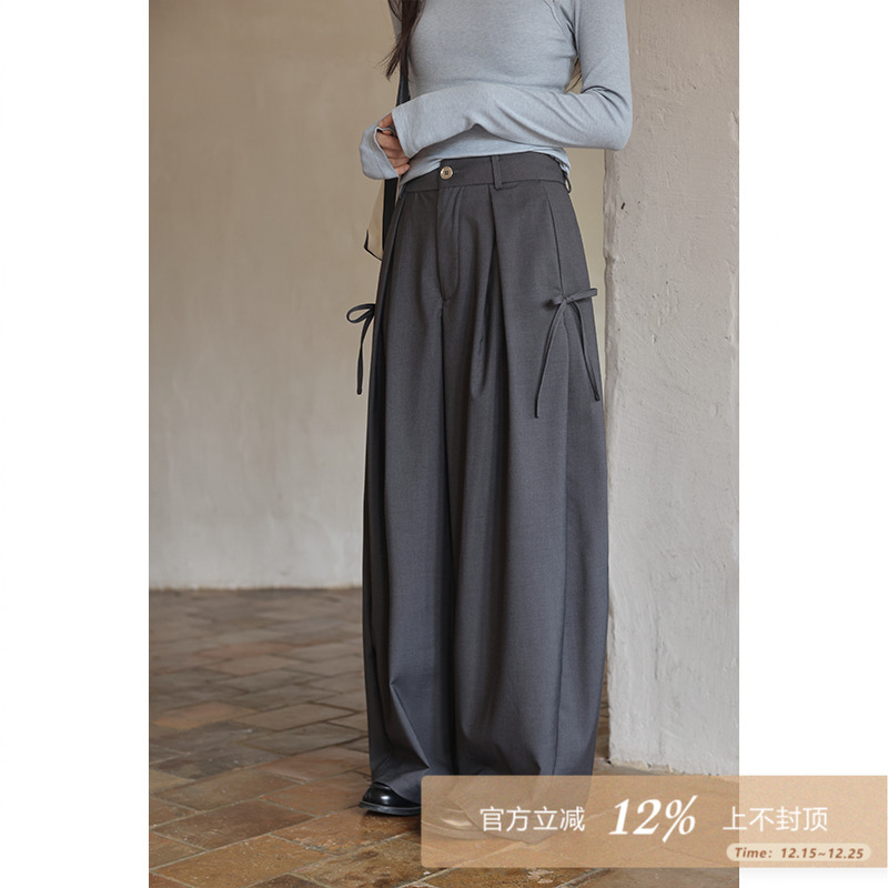 设计感小众小个子裤子