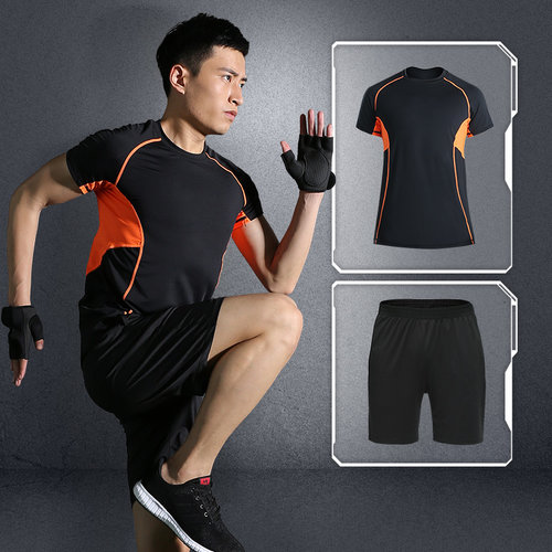 速干运动训练服宽松大码健身套装
