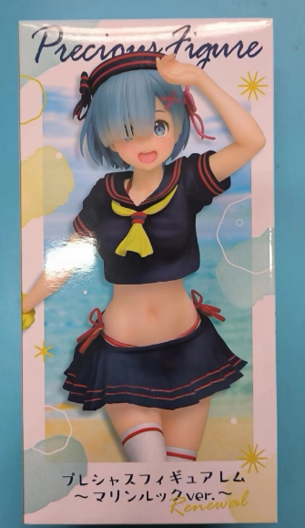 桜色漫社taito 从零开始 蕾姆 雷姆 蓝色 水手服 手办景品现货