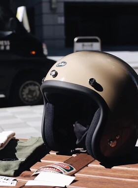 台湾Gallop复古vespa姜戈半盔 男女踏板电动摩托车3/4半盔通勤