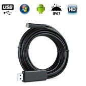USB电脑内窥镜 7mm汽车管道下水道厕所疏通防水检查防水摄像镜头