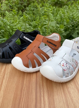斯乃纳童鞋2023夏款SP324021男童小孩软底防滑舒适百搭包头凉鞋子