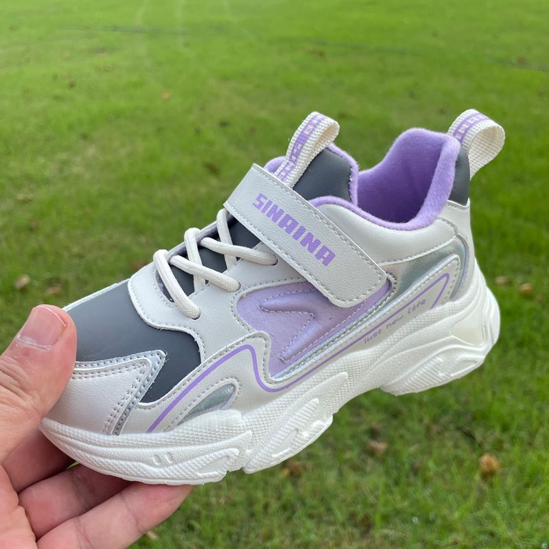 斯乃纳保暖休闲儿童加绒运动鞋冬