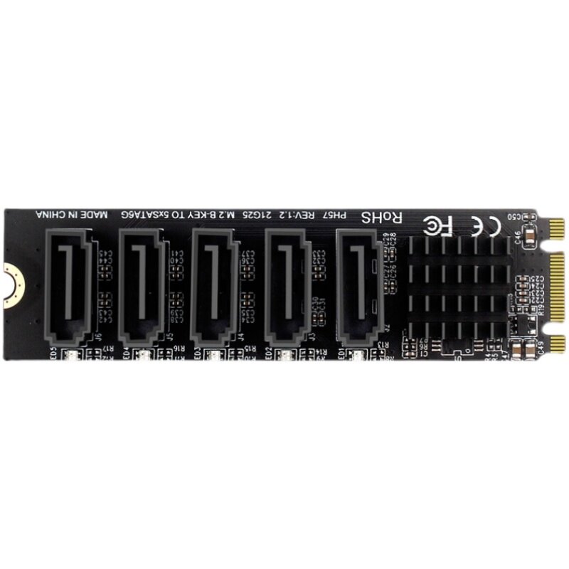 THE M.2 NGFF B-KEY SATA TO 5-PORT SATA3 6GBPS EXPANSION CARD JM575 SUPPORTS PM FUNCTION
