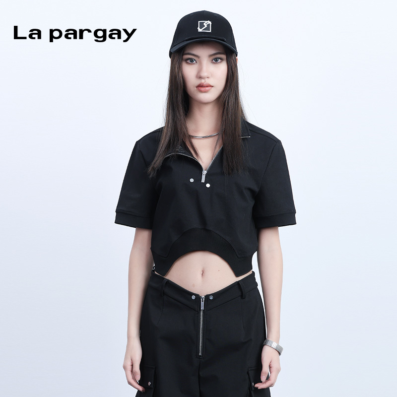 纳帕佳短袖个性短款T恤