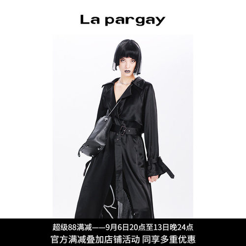 黑色宽松长袖外套Lapargay