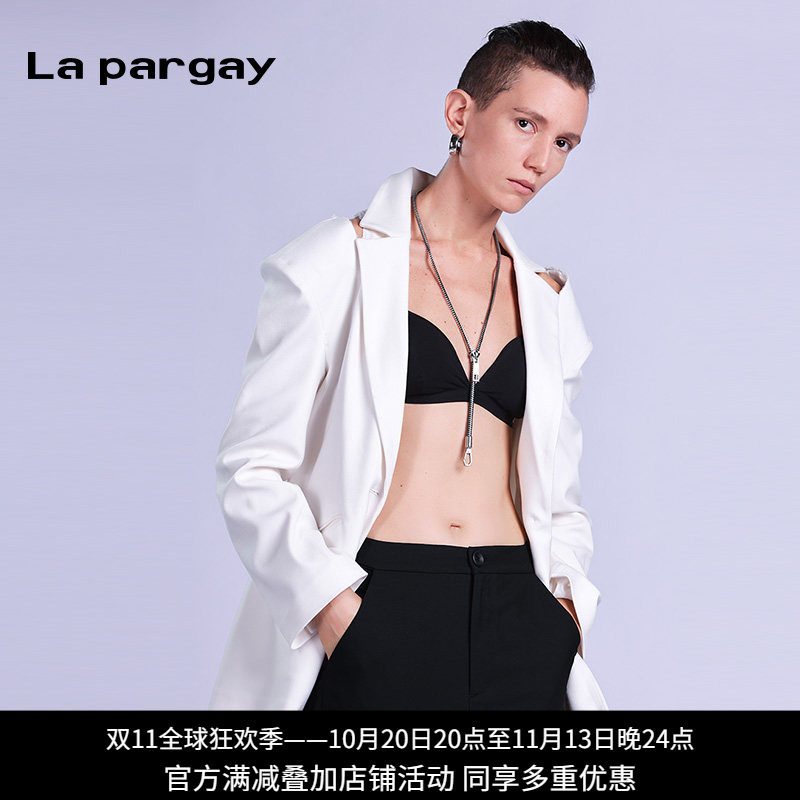 纳帕佳露肩显瘦百搭女西装