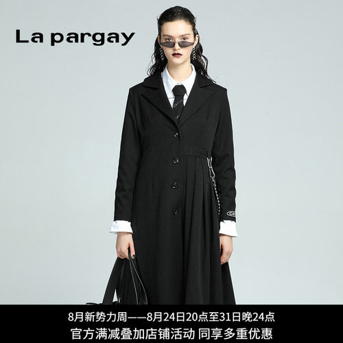 显瘦中长款西装外套Lapargay