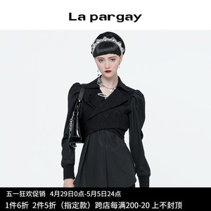 黑色时尚长袖短外套Lapargay