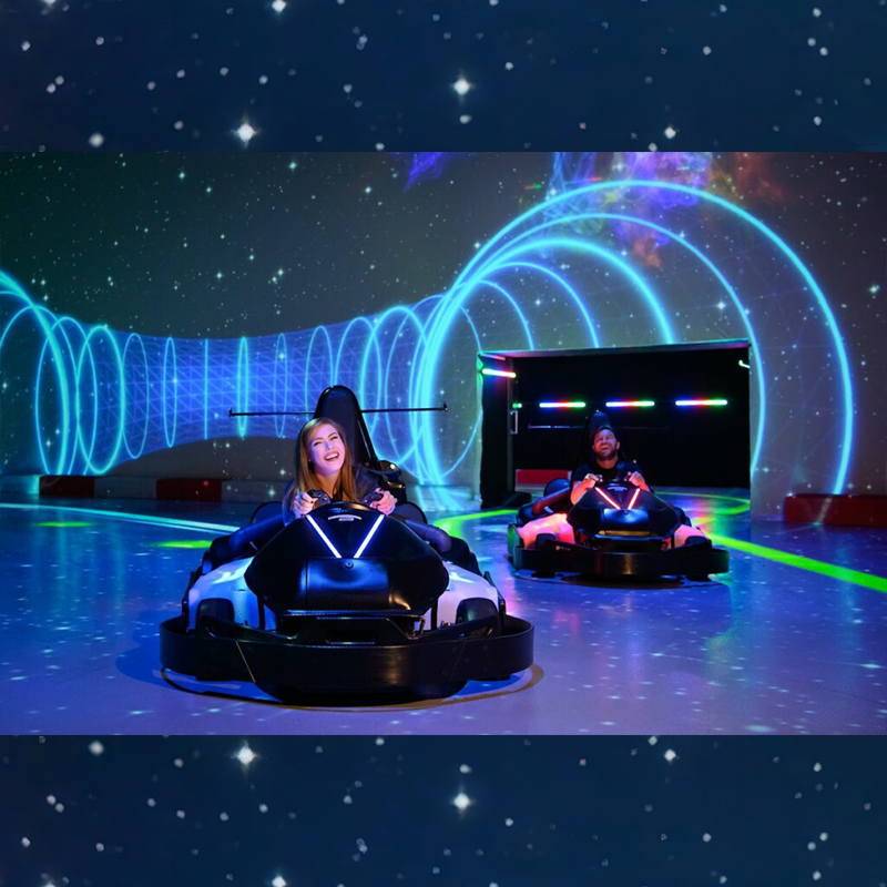 瑞康乐AR地面电玩设备沉浸式飘移碰碰车AR光影卡丁车全息互动投影