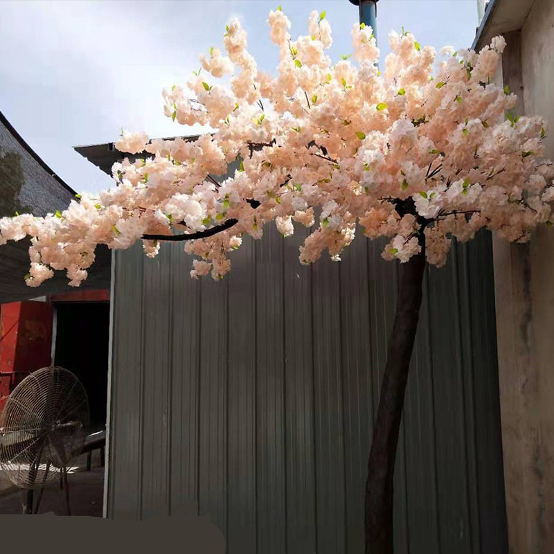 室内酒店婚庆场所婚礼堂摄影道具拍摄装饰创意大型仿真桃花许愿树