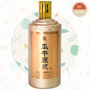 牟平秦龙 瓜干原浆酒 薯香型白酒 53度 500ML 烟台牟平特产